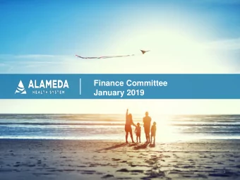 Finance Committee  January 2019  1  November 2018 Financial Report  AGENDA  October Highlights
