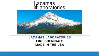L  acamas  L  aboratories  LACAMAS LABORATORIES  FINE CHEMICALS  MADE IN THE USA  L  acamas  L