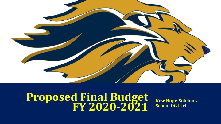 proposed final budget