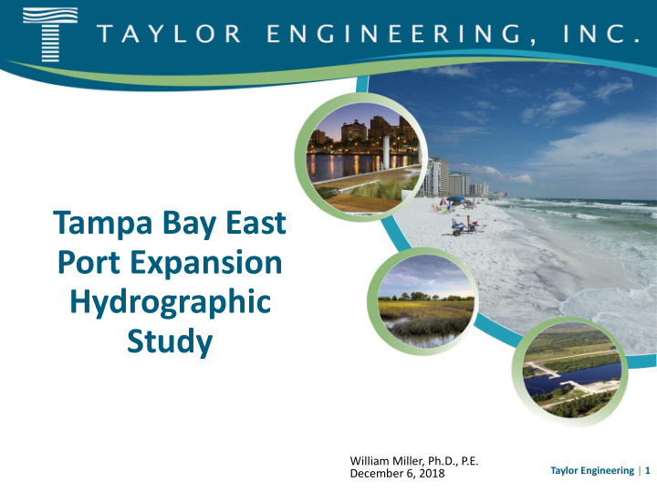 tampa bay east port expansion hydrographic study