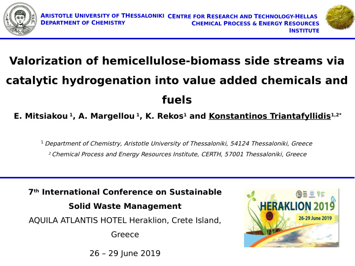 valorization of hemicellulose biomass side streams via
