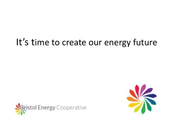 Our energy future  a choice  This?  Fossil-fuel / nuclear infrastructure projects  Huge costs