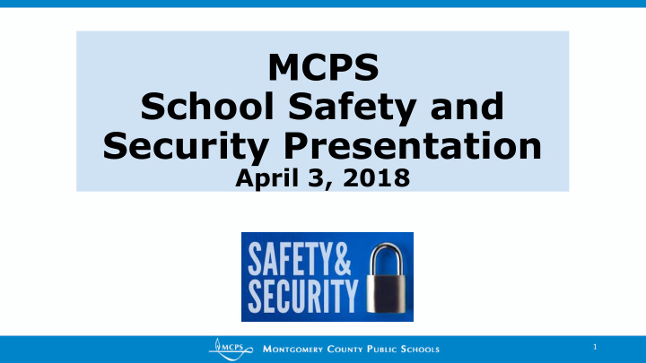 mcps school safety and security presentation