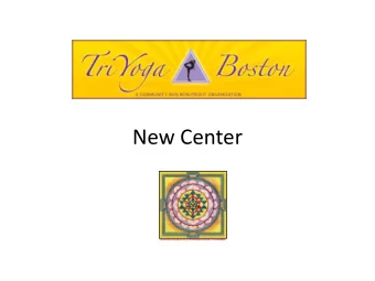 New Center  60 Prospect Street  2  Layout  3  3-D View  4  Vision  Create a sacred space for