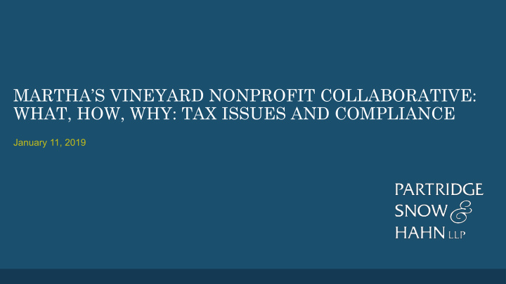 martha s vineyard nonprofit collaborative what how why