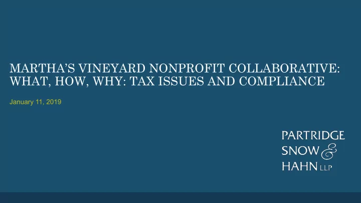 martha s vineyard nonprofit collaborative what how why
