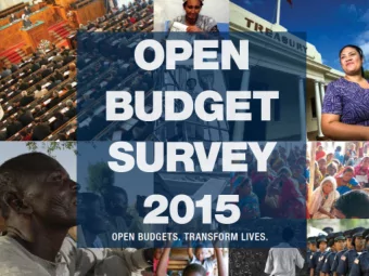 Improving the accountability of public finance is  crucial for achieving global development goals