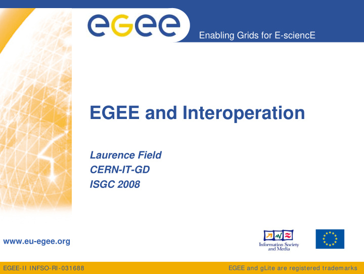 egee and interoperation