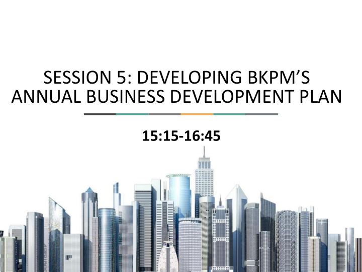 annual business development plan