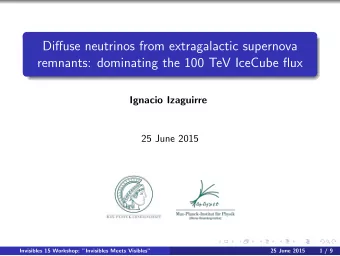 Diffuse neutrinos from extragalactic supernova  remnants: dominating the 100 TeV IceCube flux