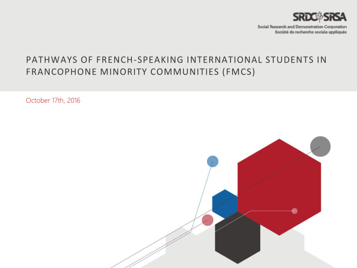 pathways of french speaking international students in