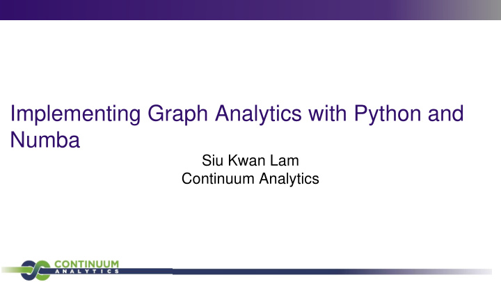 implementing graph analytics with python and