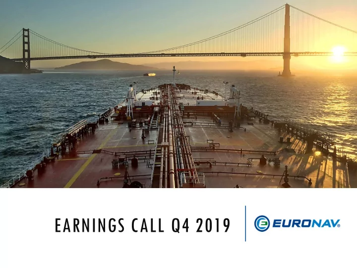 earnings call q4 2019 forward looking statements