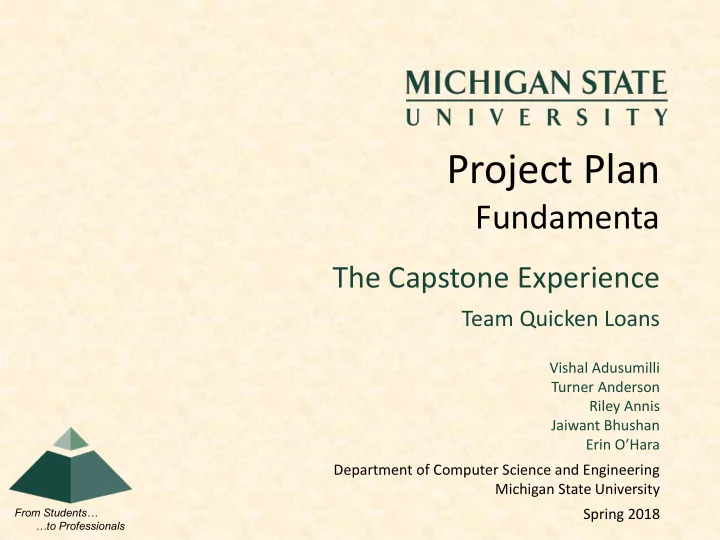 project plan