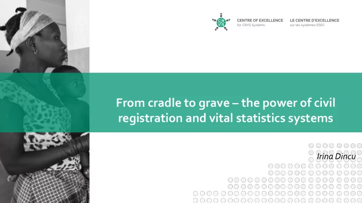 registration and vital statistics systems