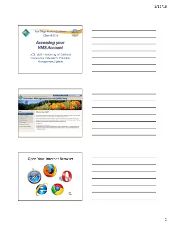 Open Your Internet Browser  1  1/12/16  Access the UCANR Portal  UCANR.edu/Portal/  Access options