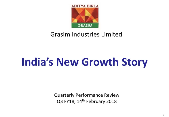 india s new growth story