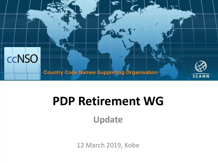 pdp retirement wg