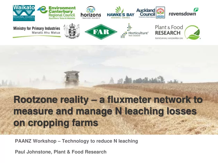 on cropping farms