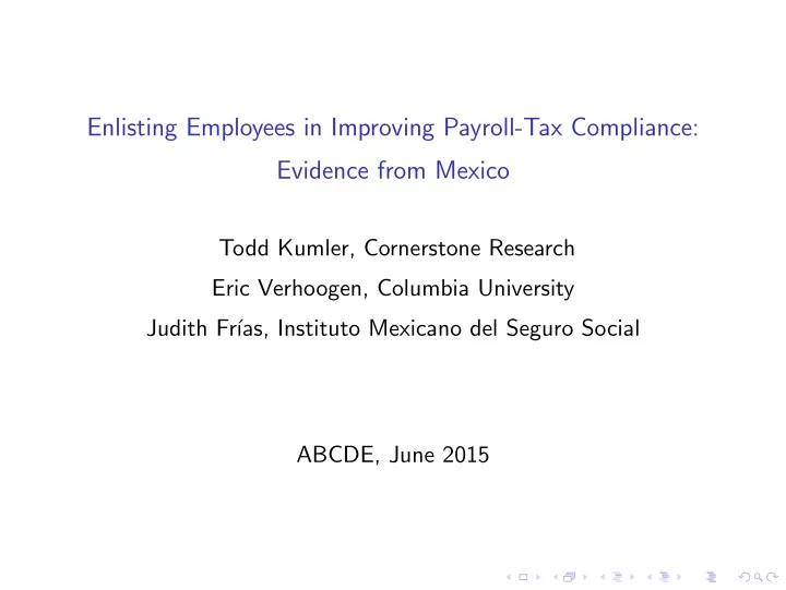 enlisting employees in improving payroll tax compliance