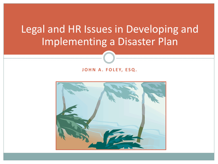 legal and hr issues in developing and implementing a