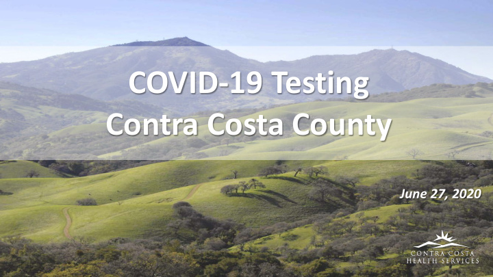covid 19 testing contra costa county