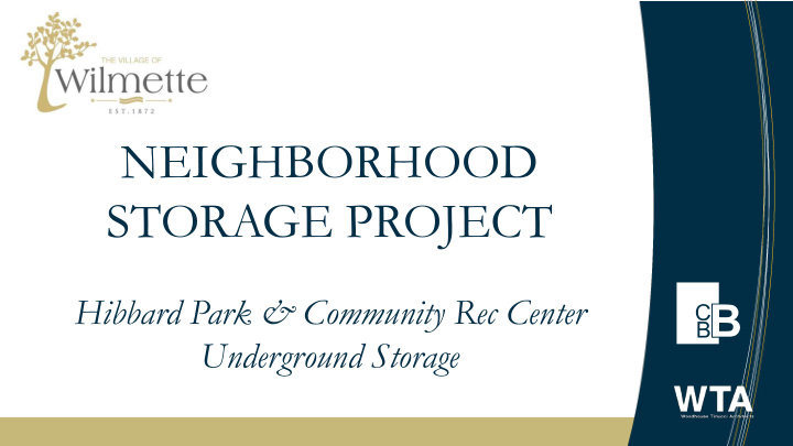 neighborhood storage project