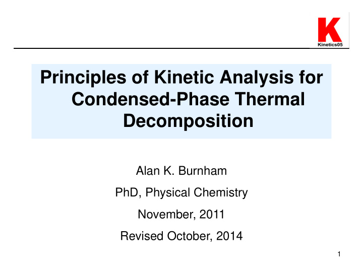 condensed phase thermal