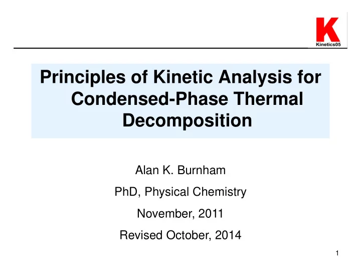 condensed phase thermal