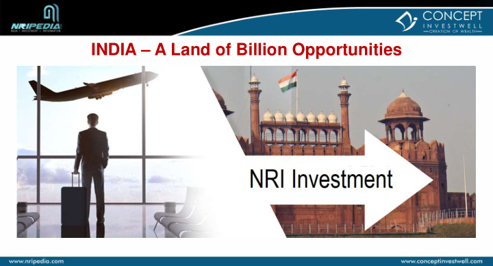 india a land of billion opportunities a nation with rich
