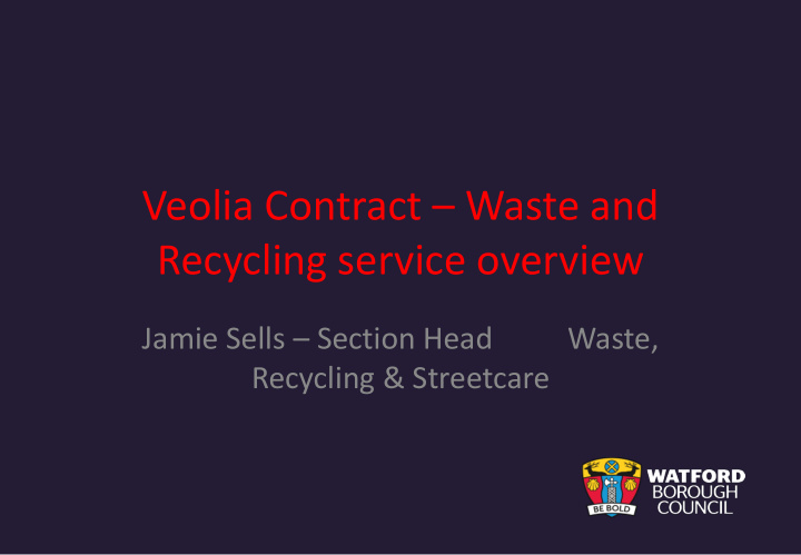 recycling service overview