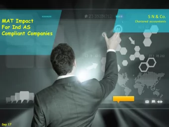 `  Sep 17  Sep 17  S N &amp; Co.  CHARTERED  TERED ACCOUNTA  TANTS  TS  Chartered  Accountants