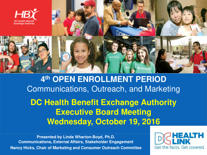 4 th open enrollment period communications outreach and