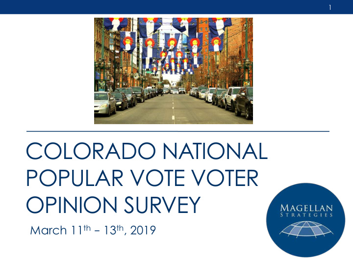 colorado national popular vote voter opinion survey