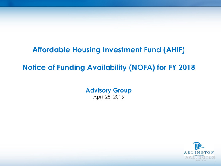 affordable housing investment fund ahif