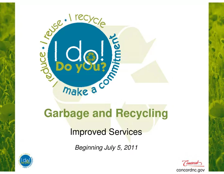garbage and recycling