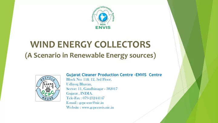 wind energy collectors