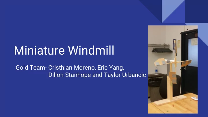 miniature windmill