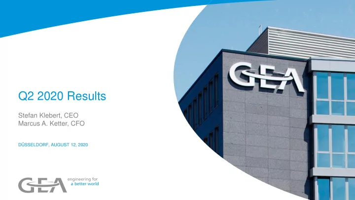 q2 2020 results
