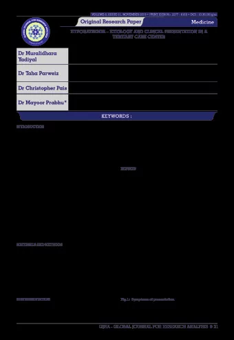 Medicine  576104.*Corresponding Author  Mangalore. Manipal Academy of Higher Education, Manipal,