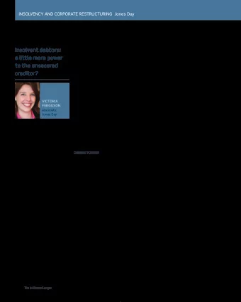 Insolvent debtors:  DEALING WITH INSOLVENT SUPPLIERS AND OTHER  proposed administrators that the