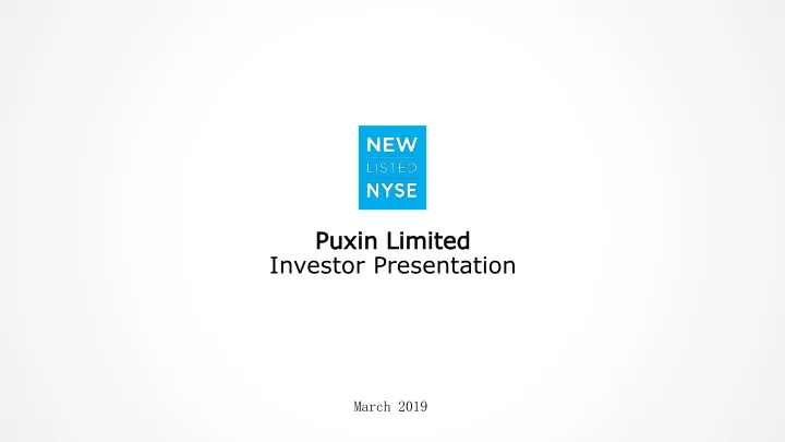puxin limite ted investor presentation
