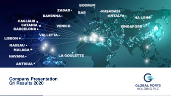 Q1 Results 2020  GPH Crisis Management Continues  Mehmet Kutman, Co-Founder and Chairman  Co  Covid