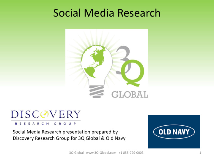 social media research