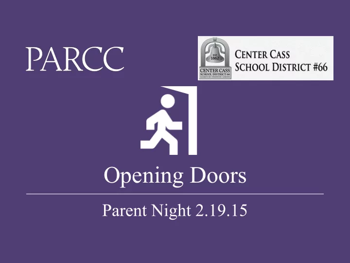 opening doors