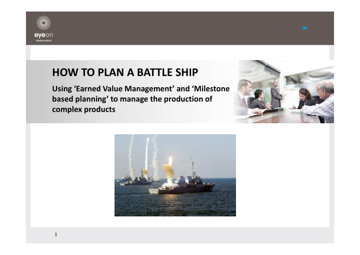 how to plan a battle ship