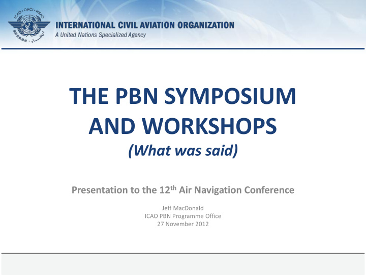 the pbn symposium