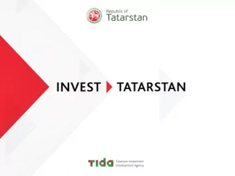 Why invest in Tatarstan?    Developed market  World-class infrastructure    Tatarstan is  Tax