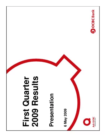 2009 Results  First Quarter  Presentation  6 May 2009  2  2  Results of Key Subsidiaries