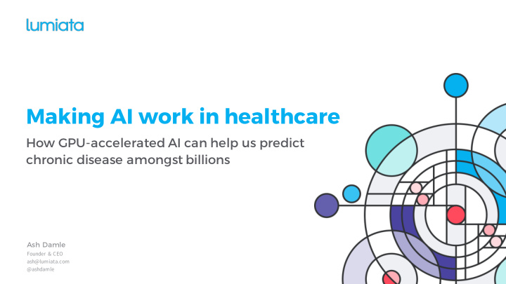 making ai work in healthcare
